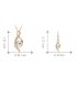 SET451 - Korean alloy diamond necklace earring Set